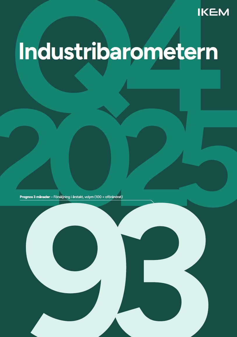 Kundcase: IKEM – Från branschmått till nationell industriindikator 1 Industribarometern-q42025-omslag